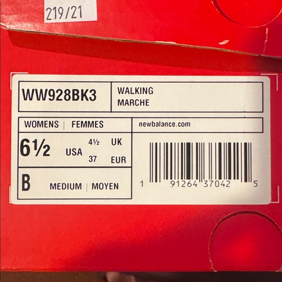 NEW Women's New balance black 928 lace walking shoes 6.5 B (Medium) - Picture 6 of 6